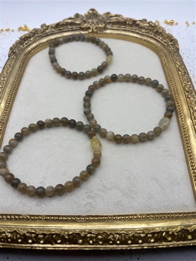 Labradorite Crystal Beaded Bracelet – Natural Gemstone Jewelry, Flashy Gray Stone Bracelet, Handmade - Etsy