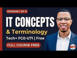 CompTIA Tech+ Domain 1 — IT Concepts & Terminology Full Study Guide 2026 (FC0-U71) Free