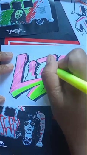 tutorial menggambar graffiti nama mudah #tutorial #graffiti #gambar #drawing #sketch #art #lettering