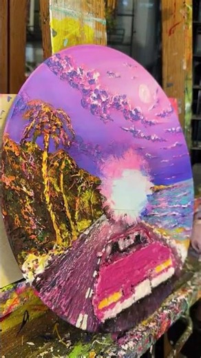"Moonlight Drive” vinyl art by Daniel Curran Art. 🌕 🖌️