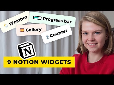 9 Notion WIDGETS tutorial: counters, countdowns, life progress and more | Indify widgets review
