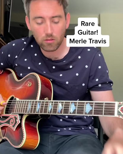 Rare Guild Merle Travis Guitar Owned by Rick Neilsen