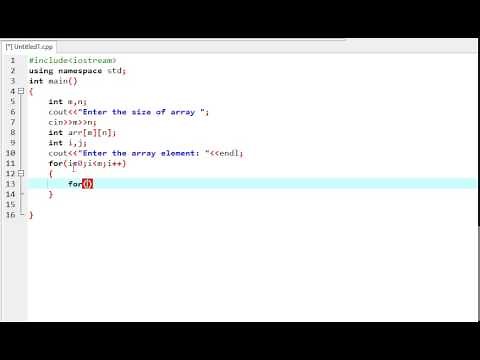 How to print two dimensional array in c++
