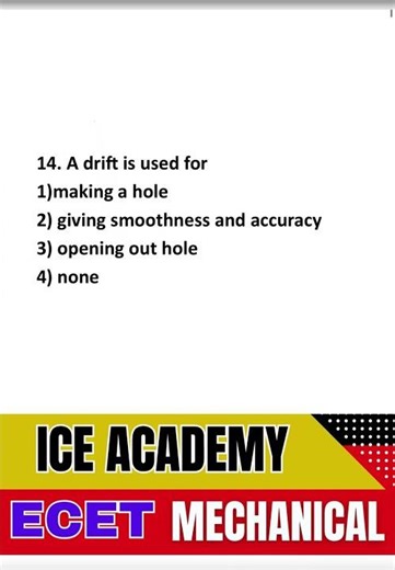 Mechanical MCQs for ECET 2026 🚀 | Q - 43 Strategy to Achieve Top Rank!,#ecet2026