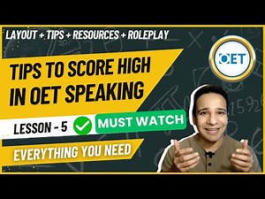 OET Speaking Tips 2025 | Full Guide: Role Play, Phrases, Scoring & Practice with AI