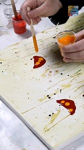 Straw Blown Poppy Art | Amanda's Designs