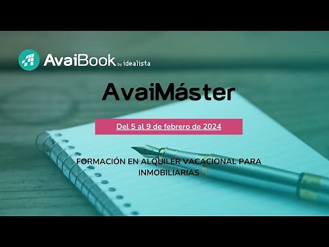 Empezar a trabajar alquiler turístico. Lección 1 con Álvaro Graciani y AvaiBook