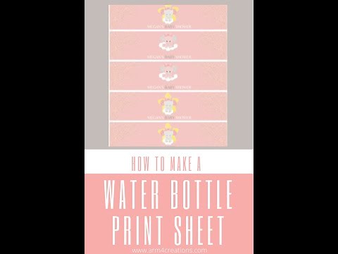 How To Print Multiple Water Bottle Labels