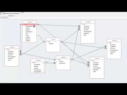 Como hacer una base de datos acces para un colegio