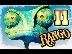 Rango Walkthrough Part 11 -- 100% Items (PS3, X360, Wii) Level 8 - Nowhere & Back