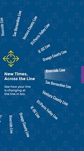 6.3K views · 42 reactions | New schedules are in effect as of this morning (Monday, October 21, 2024)! Here’s a digital copy of the new schedule: https://metrol.ink/2024_timetable | Metrolink | Facebook