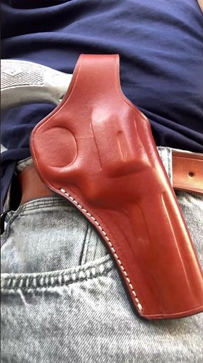 Leather OWB Holster For Smith and Wesson K Frame 38 special 4 inch #leatherholster #smithandwesson