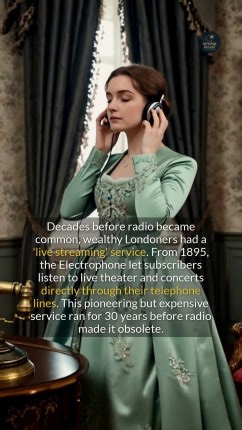 Discover the 19th-century Electrophone, an early form of live streaming for theater and opera lovers. #history #didyouknow #fact | Beyond Belief