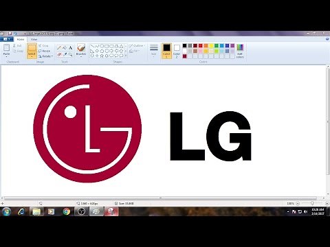 [Requested Video]How to Draw LG Logo in MS Paint from Scratch!