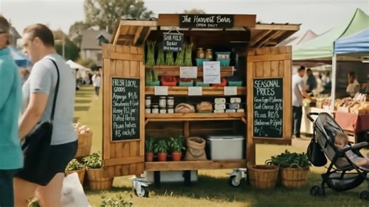 DIY Farmstand Plans: Roadside Produce, Flower, and Bakery Stand (PDF Download)