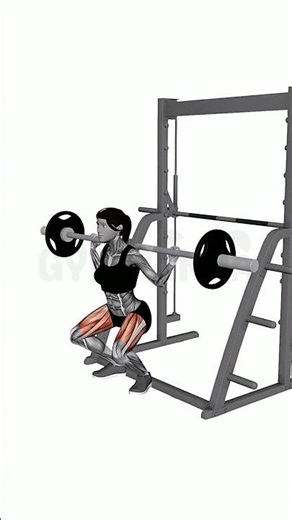 Smith Machine Squat - Perfect Form Guide #shorts