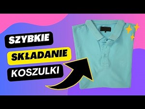 Jak złożyć koszulkę? 🤔 SZYBKIE składanie koszulki w 3 Krokach ! 😍💪