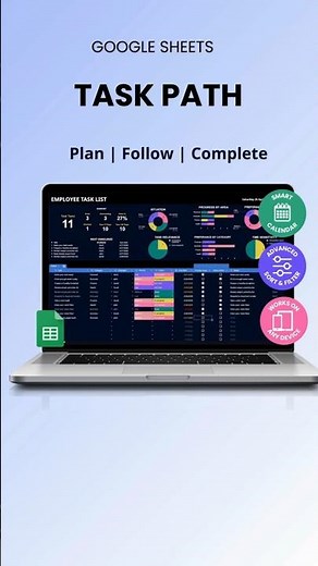 Task Path Google Sheet | Map Tasks & Track Workflow Progress #google