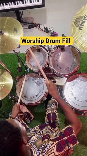 The best Worship Drum Fill to play in Church || DRUM LESSON.#shorts #drums #youtube