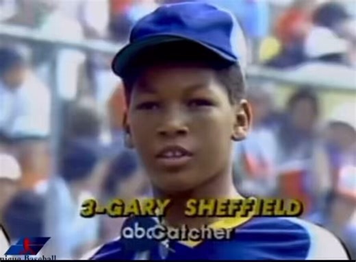 Gary Sheffield during the 1980 Little Little World Series 👀