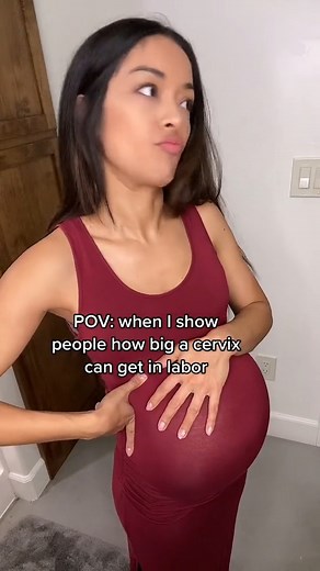 1.2M views · 10K reactions | When I show people how big their cervix can get in labor #reels - - - Tags: #labor #laboranddeliverynurse #laboranddelivery #icu #nurse #nurselife #nursing #pregnant #pregnancy #birth #childbirth #newmom #newborn #postpartum #mom #nursingschool #nursingstudent #educate #education #educational #cervix #cervical | Anna the Nurse | Facebook