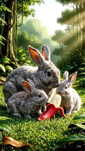 Cute Rabbit Eating Banana 🍌 | Relaxing Animal ASMR