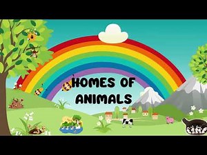 "Homes of Animals | Natural & Man-Made Shelters | Class 1 EVS for Kids| Homes made by Animals