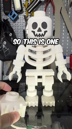 Can we do this? - Mini Lego Skeleton at 4x scale #3dprinting #flashforge #adventurer5mpro
