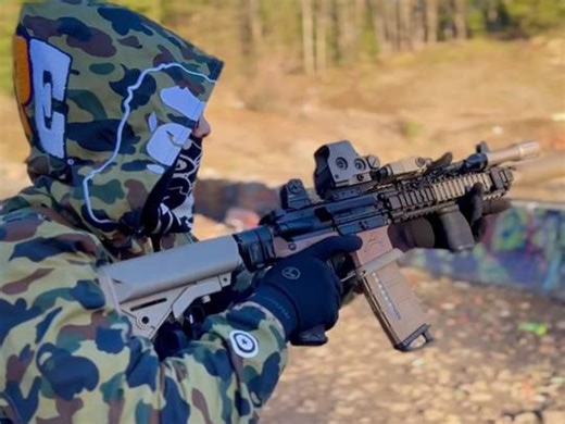 MK18 Mod1突击步枪实弹射击