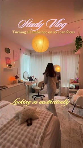 Study vlog time!! #collegelife #studymotivation #livingalone #cozyambience #cozyhome