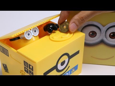 Minions Piggy Bank Trick Saving Box