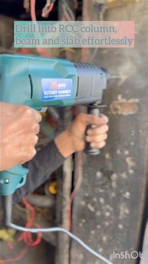 20mm Rotary Hammer in Action 🔨 | Powerful Wall Drilling & Hammer Mode Test #tools #hammer