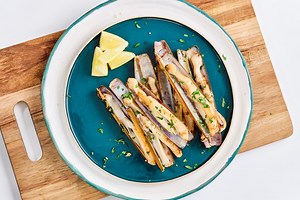 Receta de navajas a la plancha