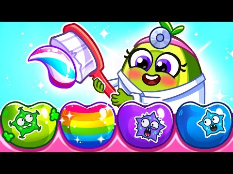 🎉🦷 Brush Your Teeth! Dentist Song for Kids✨ VocaVoca 🥑 Karaoke Kids Songs & Nursery Rhymes