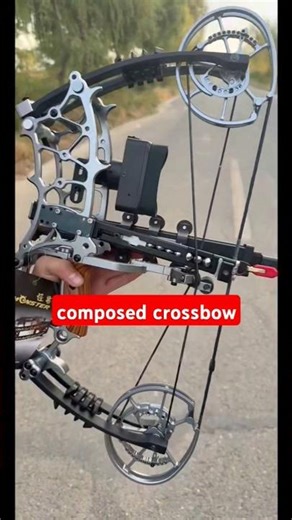 composed crossbow shoot steel balls #hunter #archery #nerfsniper #slingshot #toys #hunting