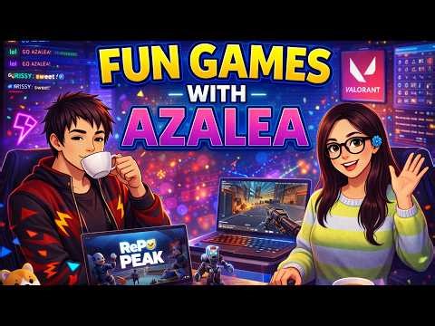 🔴VALO DONE, FUN GAMES w/ @azalea_playss 24Hours Streammmm #valorantindialive #trending #europe