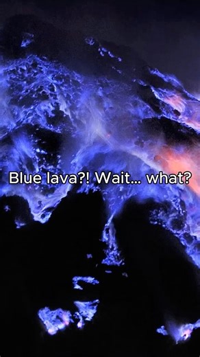 Blue Lava?! The Volcano That Burns Blue 🔥#volcano #mistery #planetearth