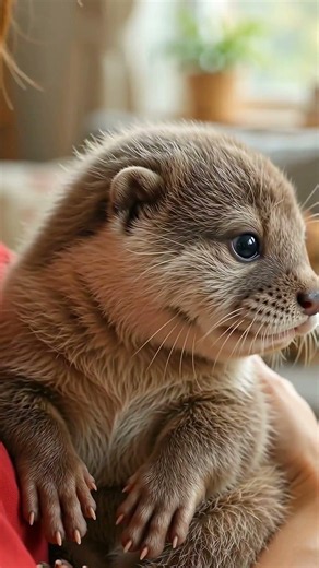 Unbelievable with this baby otter #youtubeshorts