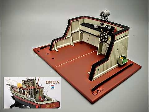Building the ORCA from Jaws 1/16 Scale Model Boat Kit How To Assemble Weather Lights Pack 1 Agora