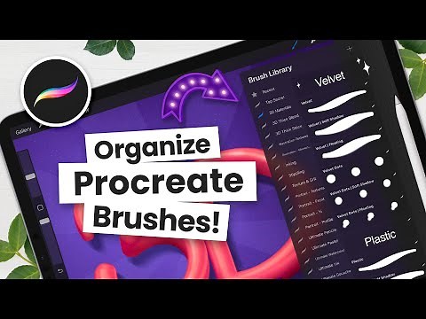How To ORGANIZE Procreate BRUSHES • Free Brush Label Template!