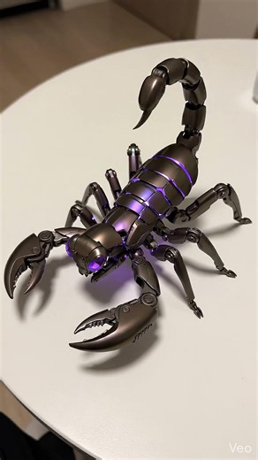 A tiny pod becomes an alien scorpion mantis. ⚙️🦂
