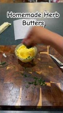 EASY Homemade Herb Butter - Basil and Chive