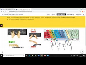 Proper Hands Placement on the Keyboard