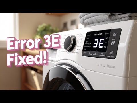 How to fix a error 3e on Samsung washer **FULL GUIDE** (2025)