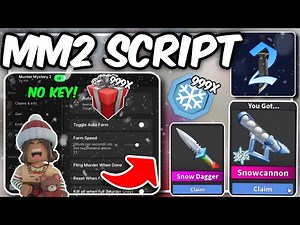 MM2 Script No Key! 🎅 | ❄️ AUTOFARM , ESP , AIMBOT ❄️ | Pastebin 2025 Winter Update !