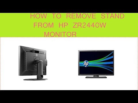 How to remove HP monitor stand and height adjustment.#hp #ZR2440W #detached