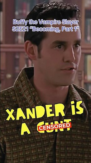 Buffy the Vampire Slayer S2E21 "Becoming, Part 1" Major Slayage clip: Xander is a WHAT!?