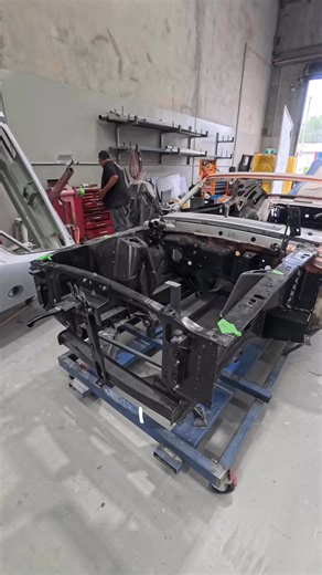 By the time it came back from the sand blasters, there was almost more daylight than steel left in it. What looked “saveable” quickly turned into a full-blown resurrection. 99% of this car has been replaced, rebuilt or hand-made from fresh steel and custom fabricated panels. Floors, quarters, rails — you name it. If it could be unpicked, it was. If it couldn’t be bought, we made it. Some builds are restorations… This one was a rebuild in the truest sense. From a shell that barely came home to a 