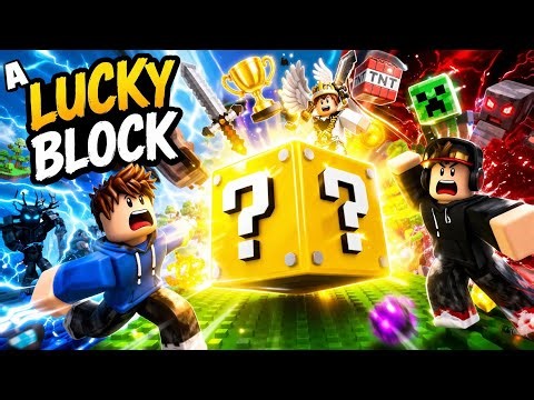 I Transform Into A Lucky Block To Steal Brainrot(Roblox) Blaze Gamer