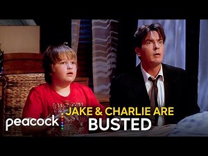 Two and a Half Men | Charlie Helps Jake After He Sneaks Out Behind Alan’s Back